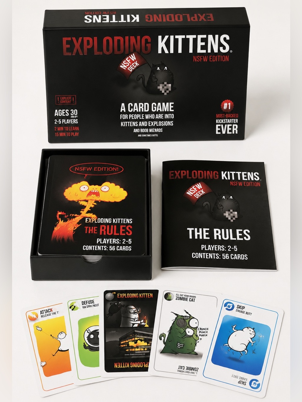 Exploding Kittens NSFW Edition Card Game Complete Adult Party Game 2–5 Players